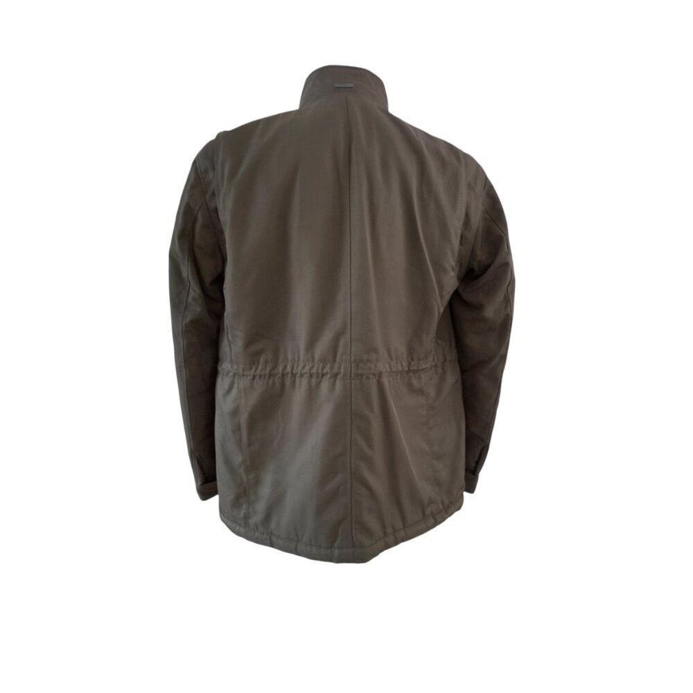Hugo Boss Men's Dark Green Centin Cotton Quilted Parka, Sizes 38 - Picture 4 of 16